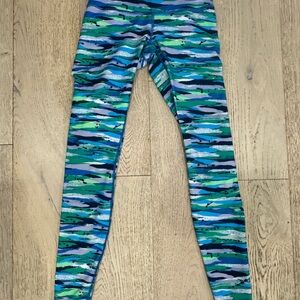 Lululemon Align Green silver and Blue leggings. Size 4